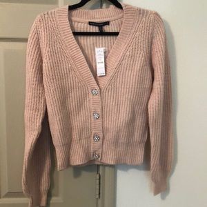 NEW Blush Button Up Crop Cardigan